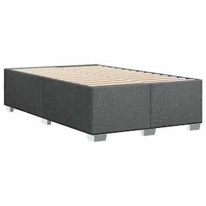Box spring postel s matrací tmavě šedá 120x190 cm textil - obrázek 8