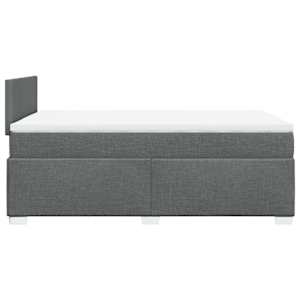Box spring postel s matrací tmavě šedá 120x190 cm textil - obrázek 11
