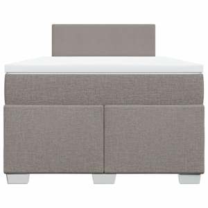 Box spring postel s matrací taupe 120x190 cm textil - obrázek 6