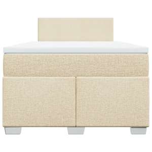 Box spring postel s matrací krémová 120x190 cm textil - obrázek 6