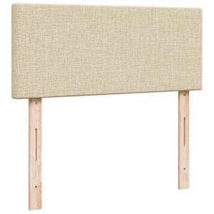 Box spring postel s matrací krémová 120x190 cm textil - obrázek 7
