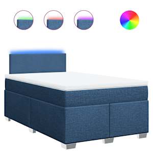 Box spring postel s matrací černá 120x190 cm textil - obrázek 2
