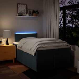 Box spring postel s matrací černá 120x190 cm textil - obrázek 5