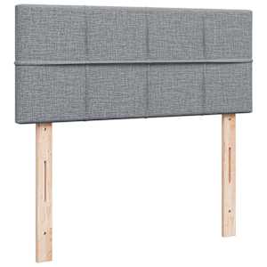 Box spring postel s matrací světle šedá 120x190 cm textil - obrázek 7