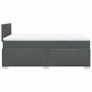 Box spring postel s matrací tmavě šedá 120x190 cm textil - obrázek 11