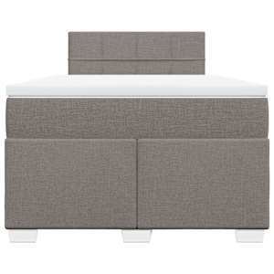 Box spring postel s matrací taupe 120x190 cm textil - obrázek 6