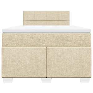 Box spring postel s matrací krémová 120x190 cm textil - obrázek 6