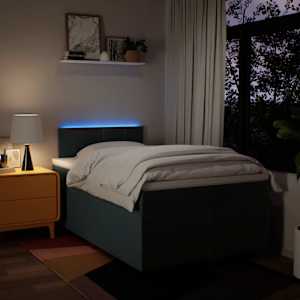 Box spring postel s matrací černá 120x190 cm textil - obrázek 5