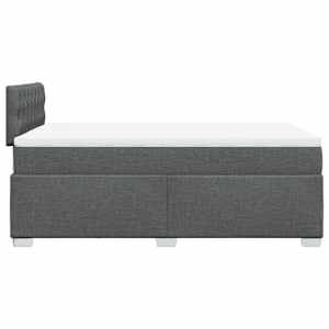 Box spring postel s matrací tmavě šedá 120x190 cm textil - obrázek 11
