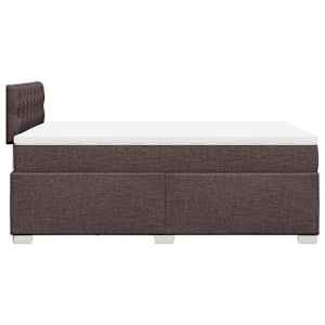 Box spring postel s matrací tmavě hnědá 120x190 cm textil - obrázek 11