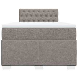 Box spring postel s matrací taupe 120x190 cm textil - obrázek 6