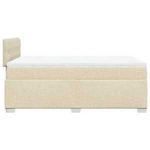 Box spring postel s matrací krémová 120x190 cm textil - obrázek 11