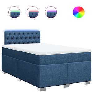 Box spring postel s matrací černá 120x190 cm textil - obrázek 2
