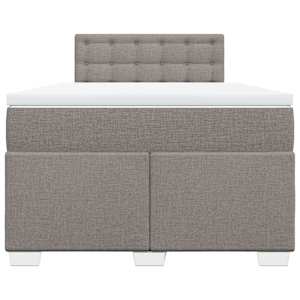 Box spring postel s matrací taupe 120x190 cm textil - obrázek 6