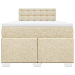Box spring postel s matrací krémová 120x190 cm textil - obrázek 6
