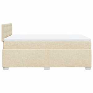 Box spring postel s matrací krémová 120x190 cm textil - obrázek 11