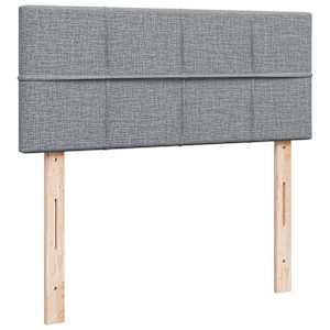 Box spring postel s matrací světle šedá 120 x 200 cm textil - obrázek 7