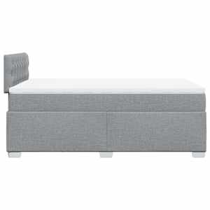 Box spring postel s matrací světle šedá 120 x 200 cm textil - obrázek 11
