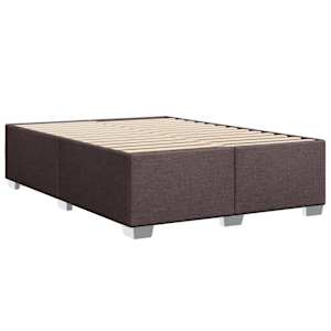 Box spring postel s matrací tmavě hnědá 140x190 cm textil - obrázek 8