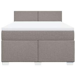 Box spring postel s matrací taupe 140x190 cm textil - obrázek 6
