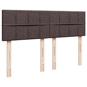Box spring postel s matrací tmavě hnědá 140x190 cm textil - obrázek 7