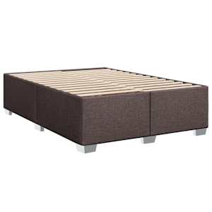Box spring postel s matrací tmavě hnědá 140x190 cm textil - obrázek 8