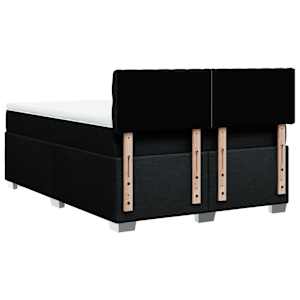 Box spring postel s matrací černá 140 x 190 cm textil - obrázek 12