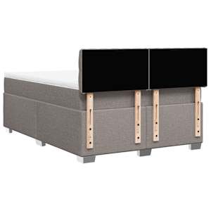 Box spring postel s matrací taupe 140x190 cm textil - obrázek 12