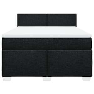 Box spring postel s matrací černá 160x200 cm textil - obrázek 6