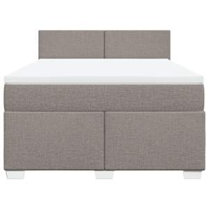 Box spring postel s matrací taupe 160x200 cm textil - obrázek 6