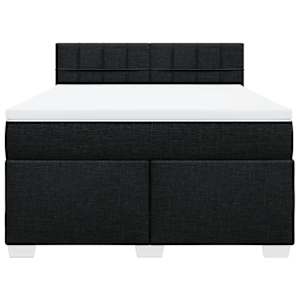Box spring postel s matrací černá 160x200 cm textil - obrázek 6