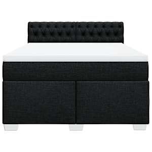 Box spring postel s matrací černá 160x200 cm textil - obrázek 6