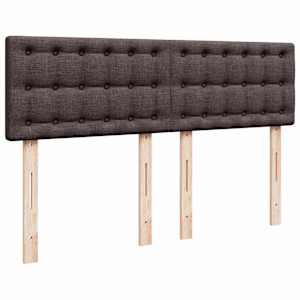 Box spring postel s matrací tmavě hnědá 160x200 cm textil - obrázek 7