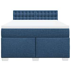 Box spring postel s matrací modrá 160x200 cm textil - obrázek 6