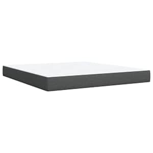 Box spring postel s matrací tmavě šedá 180x200 cm textil - obrázek 9