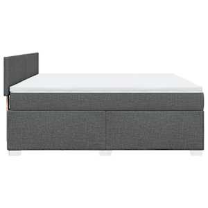 Box spring postel s matrací tmavě šedá 180x200 cm textil - obrázek 11