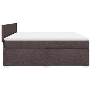Box spring postel s matrací tmavě hnědá 180x200 cm textil - obrázek 11