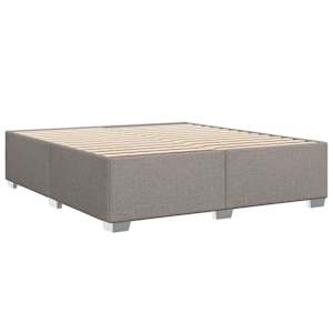 Box spring postel s matrací taupe 180x200 cm textil - obrázek 8