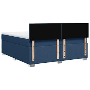 Box spring postel s matrací modrá 180x200 cm textil - obrázek 12