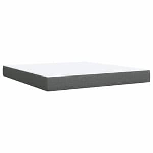 Box spring postel s matrací tmavě šedá 180x200 cm textil - obrázek 9