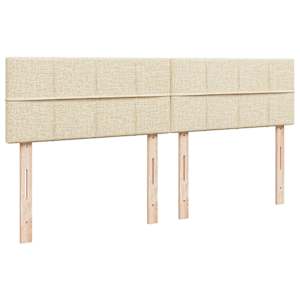 Box spring postel s matrací krémová 180x200 cm textil - obrázek 7