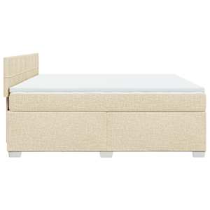 Box spring postel s matrací krémová 180x200 cm textil - obrázek 11