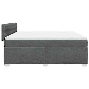 Box spring postel s matrací tmavě šedá 180x200 cm textil - obrázek 11