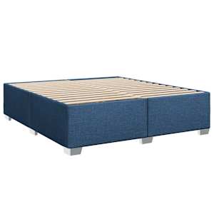 Box spring postel s matrací modrá 180x200 cm textil - obrázek 8