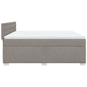 Box spring postel s matrací taupe 180x200 cm textil - obrázek 11