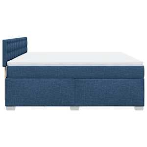 Box spring postel s matrací modrá 180x200 cm textil - obrázek 11
