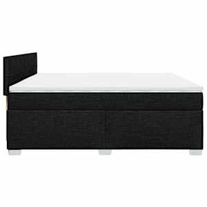 Box spring postel s matrací černá 200x200 cm textil - obrázek 11