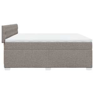 Box spring postel s matrací taupe 200x200 cm textil - obrázek 11