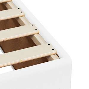Box spring postel s matrací bílá 80 x 200 cm umělá kůže - obrázek 13