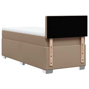 Box spring postel s matrací cappuccino 80 x 200 cm umělá kůže - obrázek 12